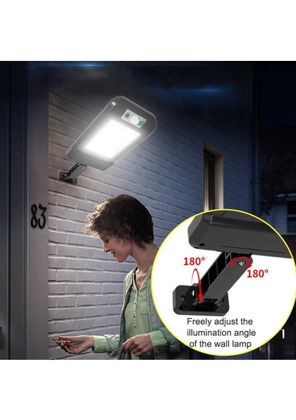 Outdoor Solar Wall Light 4 x 32LED With Remote Control (Yurt Dışından) fırsatları