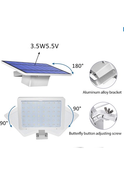 48 LED IP65 Outdoor Solar Light, Light Color:white Light(White) (Yurt Dışından) modelleri