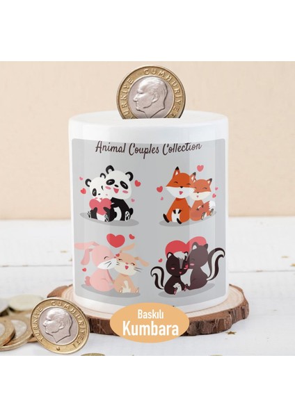 Sevimli Hayvan Çiftleri Para Birikim Kumbarası -2148035194