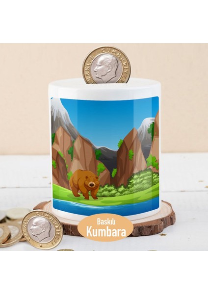Doğada Boz Ayı Para Birikim Kumbarası -1308-24908