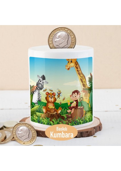 Ormanda Zebra ve Sevimli Arkadaşları Para Birikim Kumbarası -2491