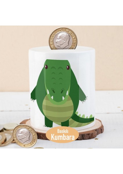 Çizimsel Timsah Para Birikim Kumbarası -1308-8840