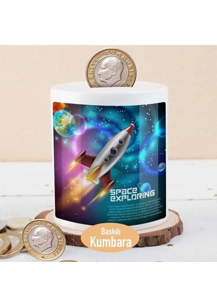 Uzaya Fırlatılan Roket Gök Bilimleri Para Birikim Kumbarası -18317