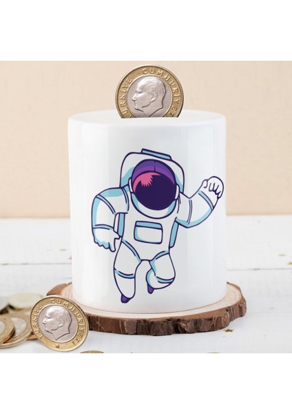 Çizimsel Astronot Para Birikim Kumbarası -F63AF6A16633F2B