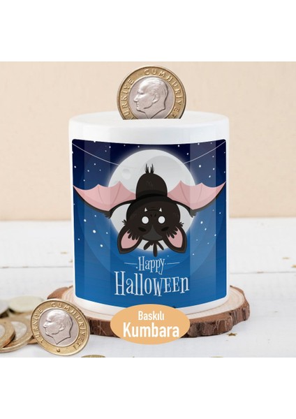 Happy Halloween Sevimli Yarasa Para Birikim Kumbarası -2147907778