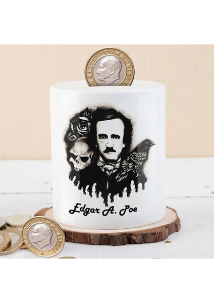 Edgar Allan Poe Şair Para Birikim Kumbarası -74013