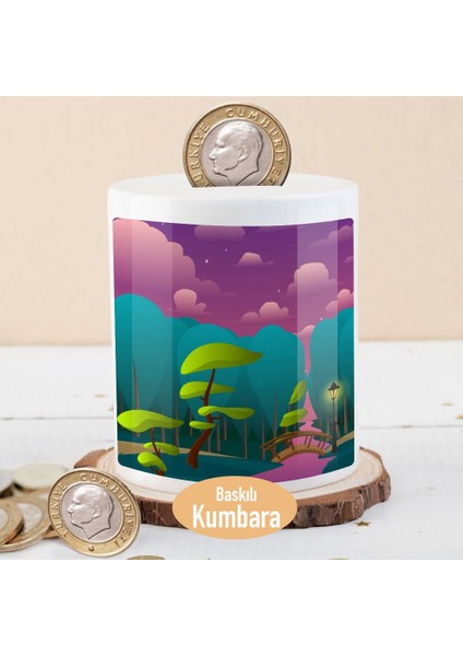 Pembe Bulutlu Yol Para Birikim Kumbarası -1110-889