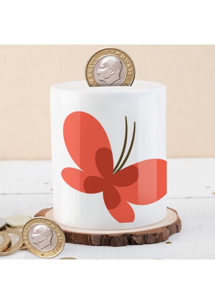 Renkli Güzel Kelebek Para Birikim Kumbarası -7E4F4EE2544D2E