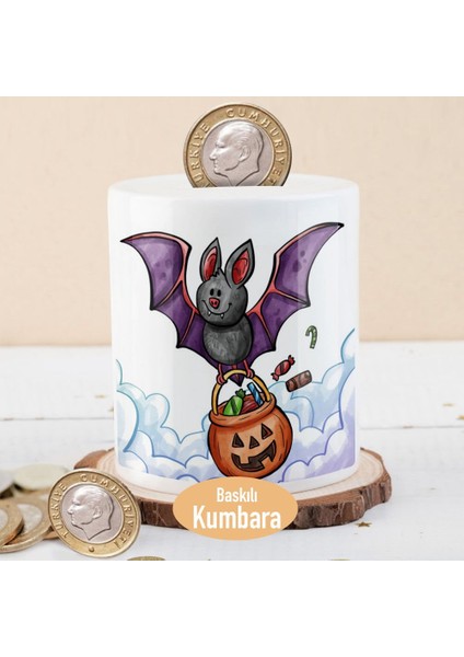 Happy Halloween Uçan Yarasa Para Birikim Kumbarası -21479
