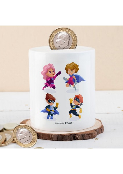Küçük Süper Kahramanlar Para Birikim Kumbarası -23-2147903183