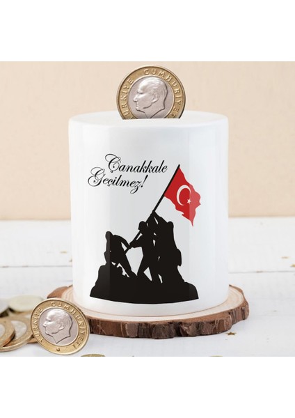 Çanakkale Geçilmez Yazılı Para Birikim Kumbarası -KB45681