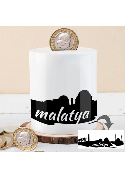 Malatya Şehir Silüeti Para Birikim Kumbarası -KB45650