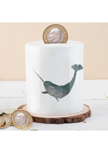 Geometrik Şekilli Kılıç Balığı Para Birikim KUMBARASI-6237384506