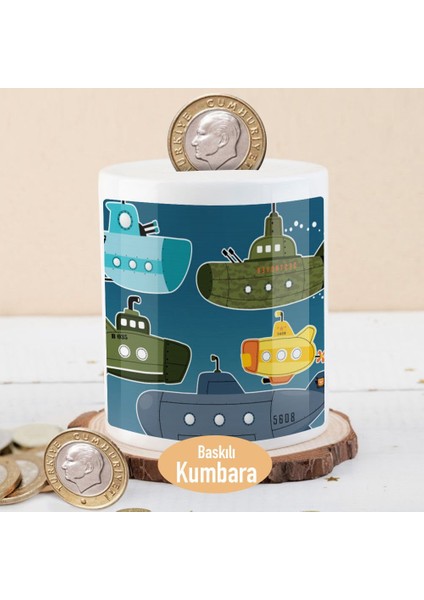 Deniz Altı Gemileri Gemicilik Baskılı Para Birikim KUMBARASI-1524