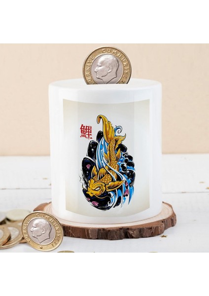 Çizimsel Tasarım Sevimli Balık Baskılı Para Birikim KUMBARASI-201