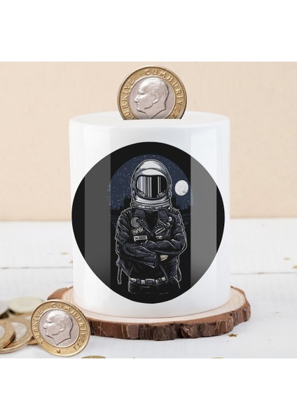 Astronot Giyimli Hipster Para Birikim KUMBARASI-KB85-000