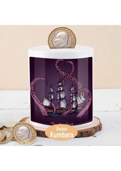 Ahtapotların Yelkenli Deniz Istilası Para Birikim KUMBARASI-11430