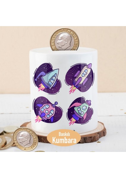 Uzayda Roketler Para Birikim KUMBARASI-2147920073