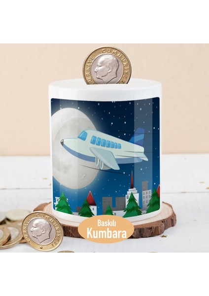 Gökyüzünde Uçak Para Birikim KUMBARASI-1308-24969