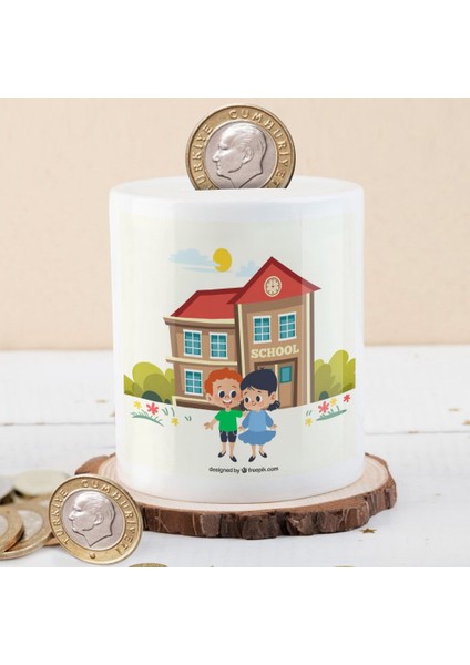 Gülümseyen Sevimli Arkadaşlar Para Birikim KUMBARASI-2147869098