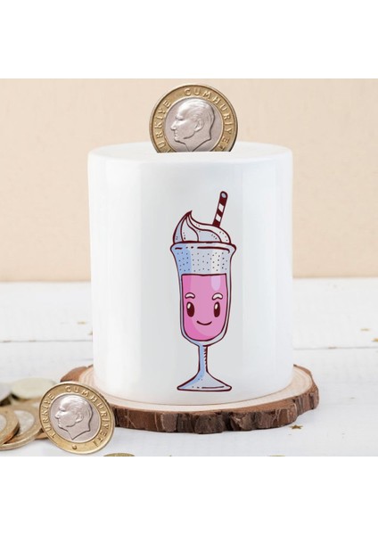 Gülümseyen Çilekli Milkshake Para Birikim KUMBARASI-400CABE1