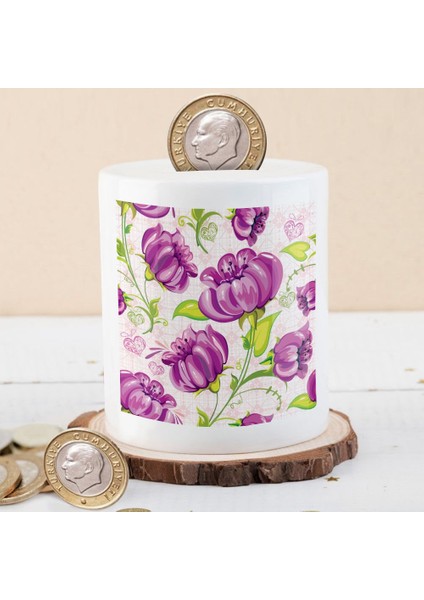 Çiçek Desenli Para Birikim KUMBARASI-7F1FA0E932B70C6BAF8F