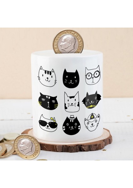Sevimli Tarz Kediler Para Birikim KUMBARASI-1096-199