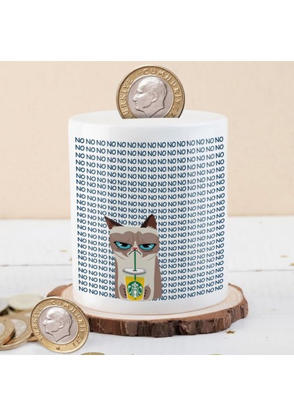 No Yazılı Starbucks Kedisi Para Birikim KUMBARASI-KB44-000