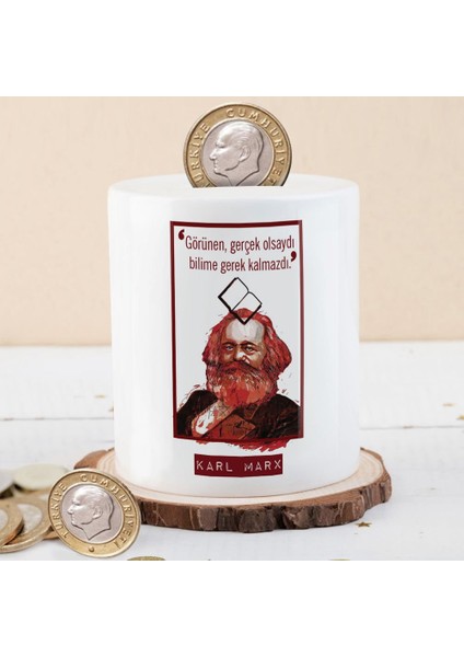 Karl Marx Görünen Gerçek Olsaydı Para Birikim KUMBARASI-KB214