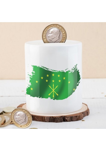 Adige Çerkez Bayrağı Para Birikim KUMBARASI-KB4586