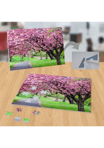 Bahar, Ağaçlar, Kiraz Çiçeği 99 Parça Puzzle Yapboz TABLO-5859139