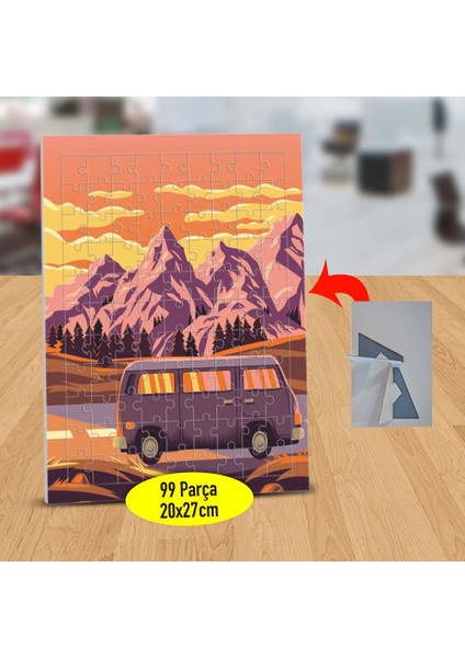 Gün Batımında Dağlar 99 Parça Puzzle Yapboz TABLO-1441-71