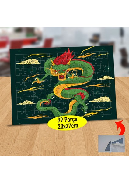 Güçlü Japon Ejderi 99 Parça Puzzle Yapboz TABLO-23-2147823298