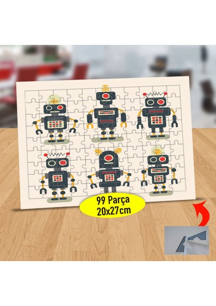 Süper Güçlü Yapay Zeka Robot 99 Parça Puzzle Yapboz TABLO-782