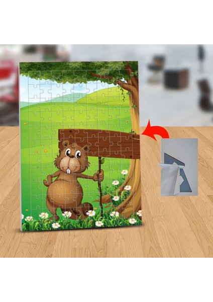 Ağaç Altında Sincap 99 Parça Puzzle Yapboz TABLO-1308-6701