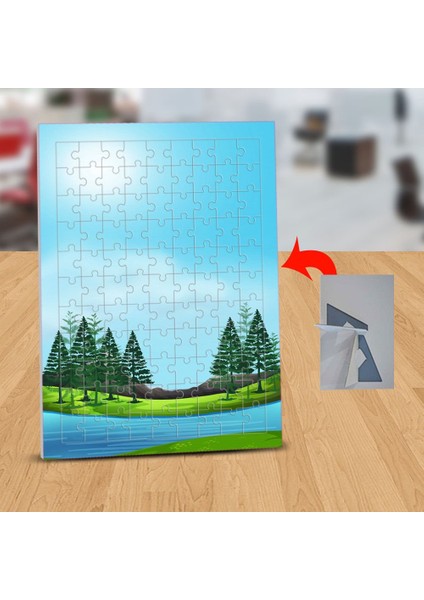 Güneşli Havada Ağaçlar 99 Parça Puzzle Yapboz TABLO-1308-24878