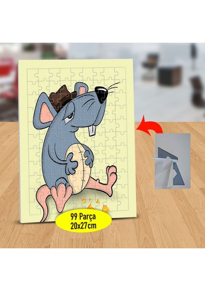 Karnı Şişen FARE99 Parça Puzzle Yapboz TABLO-1045-194