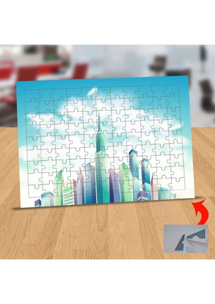 Gökyüzü ve Gökdelenler 99 Parça Puzzle Yapboz TABLO-1441-576