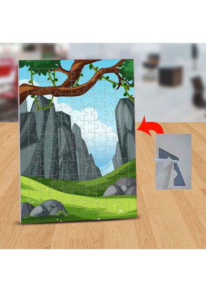 Dağlar Arasında Ağaç 99 Parça Puzzle Yapboz TABLO-1308-23494