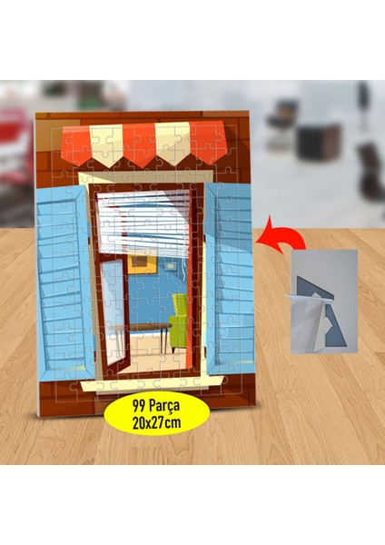 Brandalı Açık Kapı 99 Parça Puzzle Yapboz TABLO-33099-219