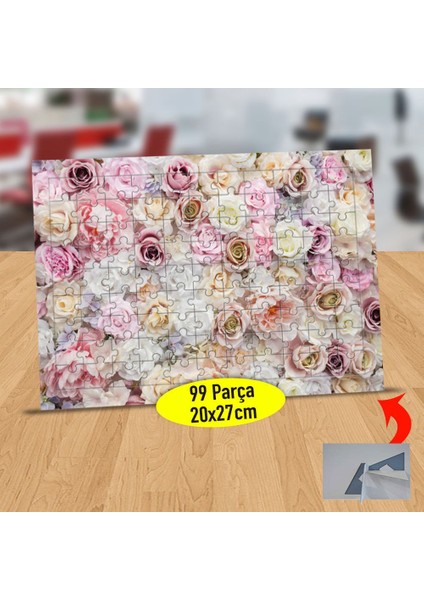 Renkli Gül Buketi 99 Parça Puzzle Yapboz TABLO-24972-167