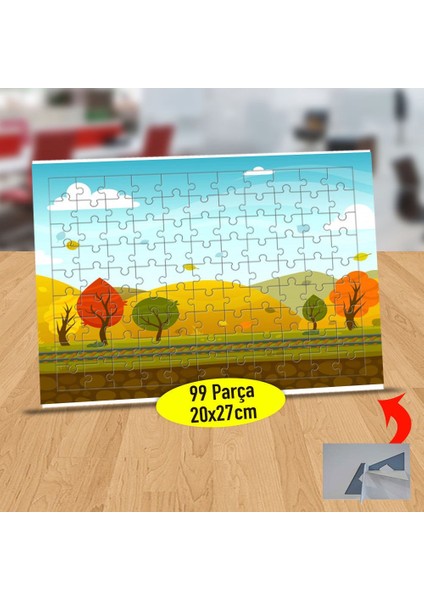 Sonbahar Örtülü Doğa 99 Parça Puzzle Yapboz TABLO-1284-13179