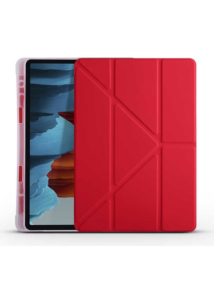 Samsung Galaxy Tab S7 Plus T970 Uyumlu Kalem Bölmeli Pu Deri Arkası Yumuşak Silikon Kılıf modelleri