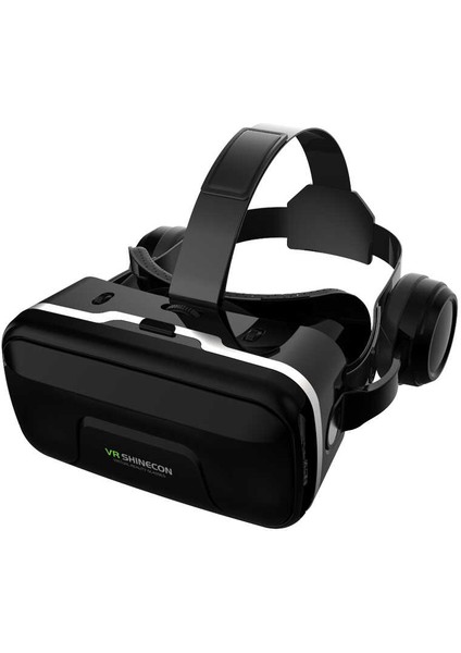 Vr Shınecon G04EA Kulaklıklı 3D Sanal Gerçeklik Gözlüğü Siyah