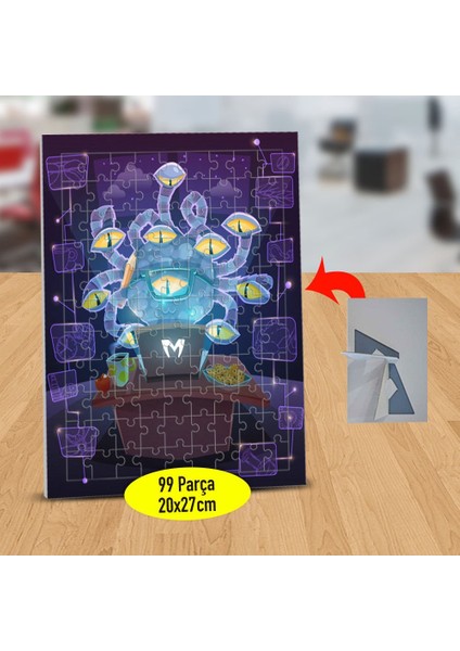 Yılan Göz Canavarı 99 Parça Puzzle Yapboz TABLO-1284-8923