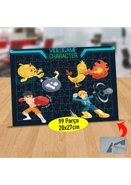Video Oyunu Karakterleri 99 Parça Puzzle Yapboz TABLO-147573710
