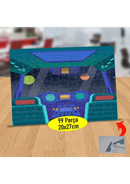 Uzay Mekiği Iç Tasarımı 99 Parça Puzzle Yapboz TABLO-7911139