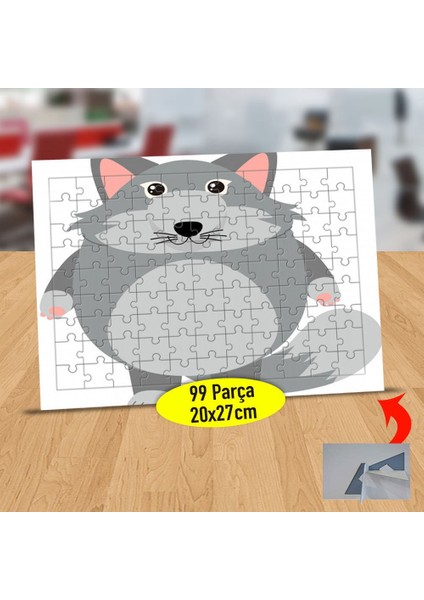 Tombul Sevimli Tilki 99 Parça Puzzle Yapboz TABLO-1308-21854