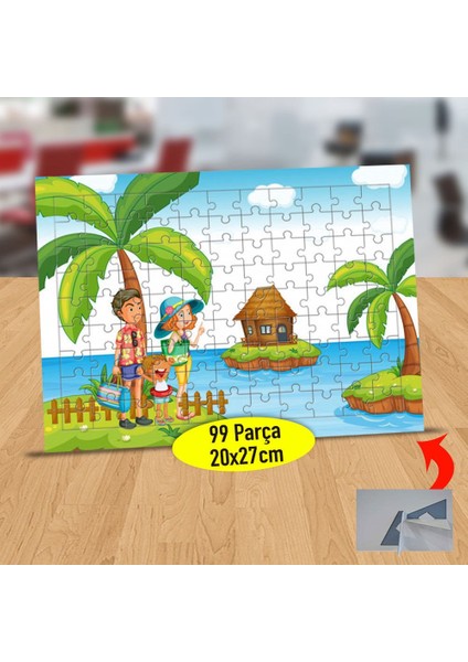 Tatile Gelen Aile 99 Parça Puzzle Yapboz TABLO-1308-25056