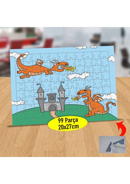 Ateş Püsküren Ejderhalar 99 Parça Puzzle Yapboz TABLO-2147497300